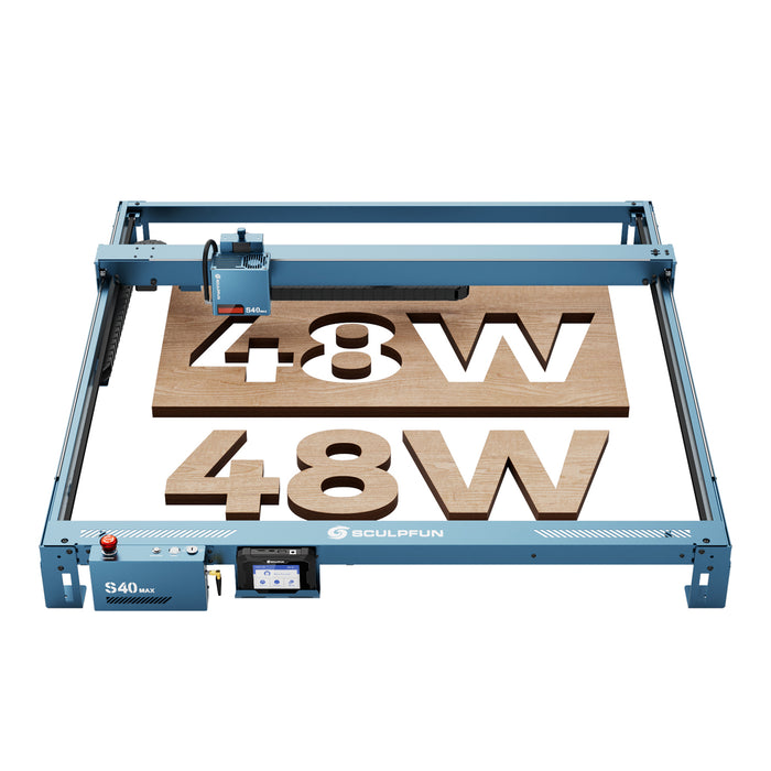 Sculpfun S40 MAX 48W Lasergravierer-Schneidemaschine 830*800mm Gravurbereich