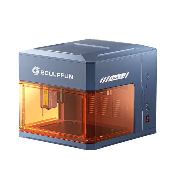 [Vorbestellen]Sculpfun iCube Ultra: Flaggschiff unter den tragbaren Dual-Laser-Modul-Schaltgravierern 12W Diode + 1,2W Infrarot