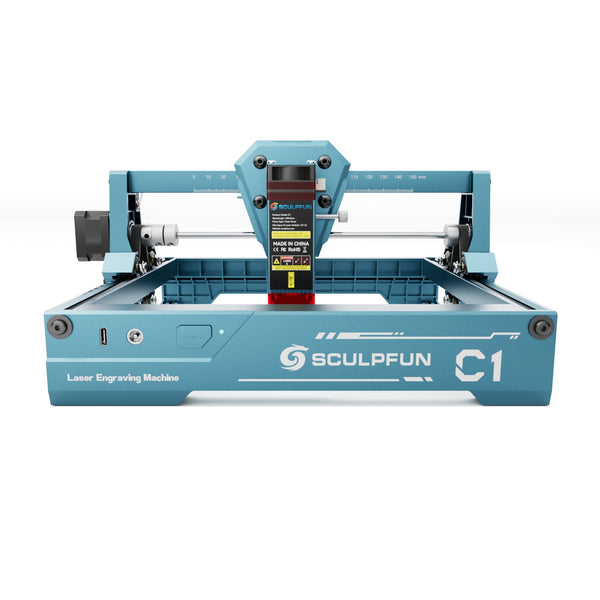 Sculpfun C1 Mini-Lasergravierer, 3W, 0,04 mm, ultrafeiner Punkt, kompakt, 15x13 cm Arbeitsfläche