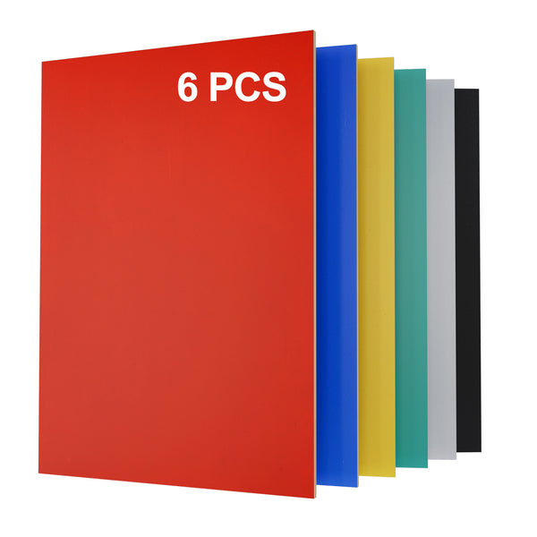 Mehrfarbige Sperrholzplatten – 6 Stück A4 11,7" x 8,27" 3 mm, FSC-zertifiziert & DIY