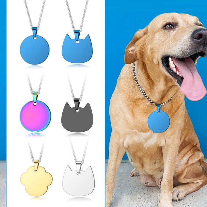 20 Pcs Pet Blank Metal Tags