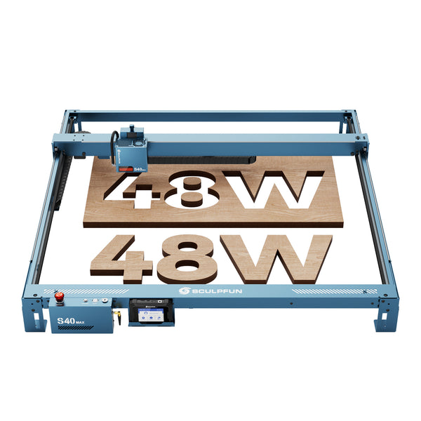 Sculpfun S40 MAX 48W Lasergravierer-Schneidemaschine 830*800mm Gravurbereich
