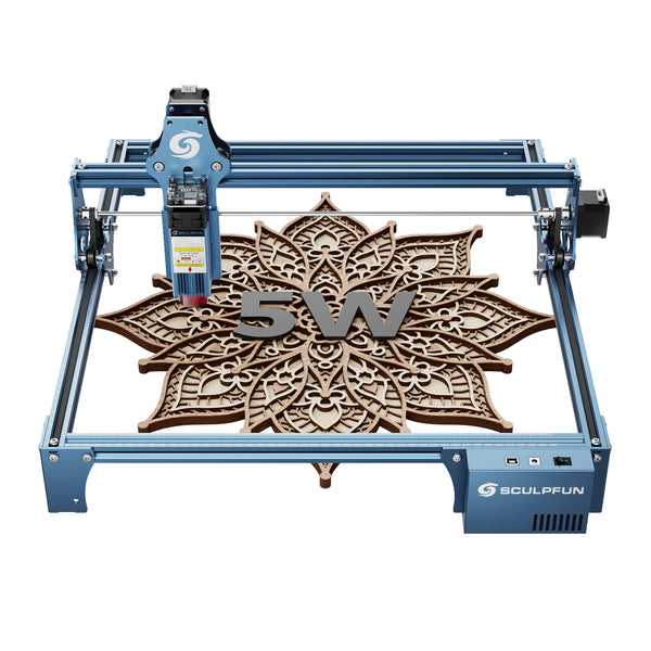 SCULPFUN S9 5.5W Lasergravurmaschine mit 0,06 mm ultrafeinem komprimierten Spot