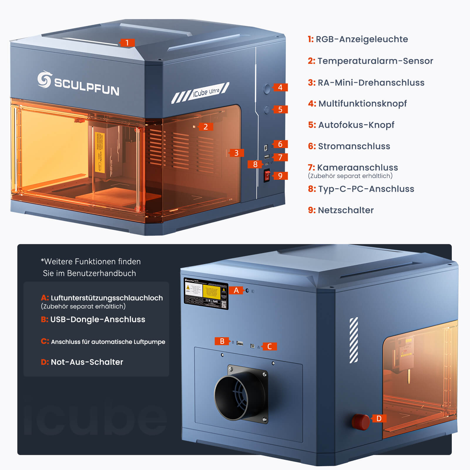 Air Assist Für Sculpfun Lasergravierer - SCULPFUN Utschland
